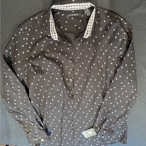 Axist Black and White Polka Dot Shirt
